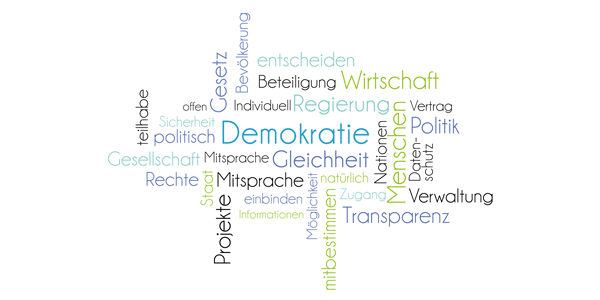 Veranstaltungsgrafik zum Mannheimer Gespräch über Demokratie